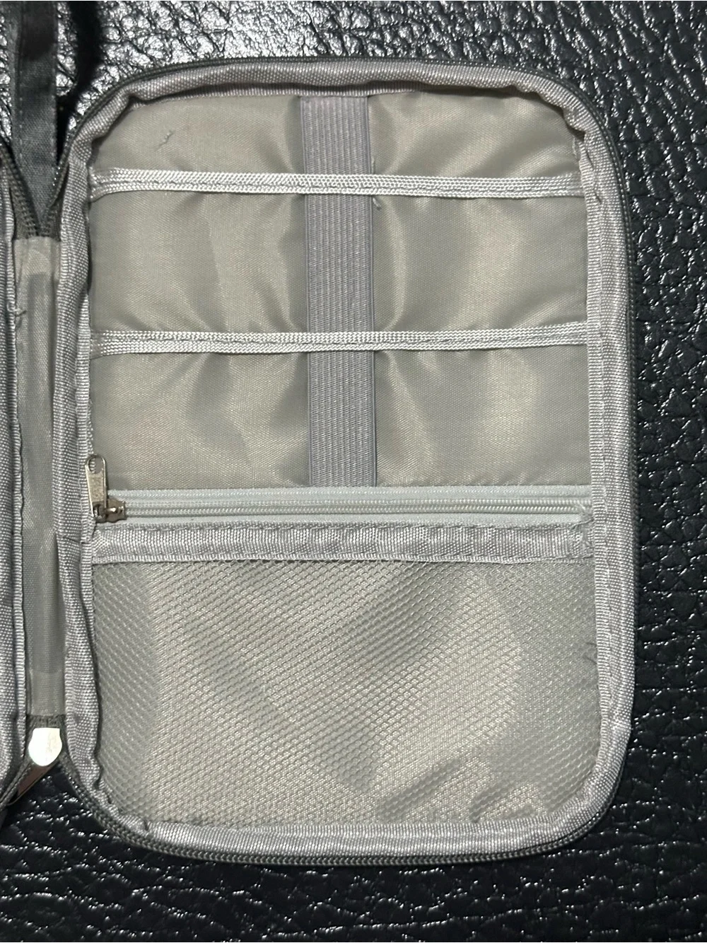 OP Gray Zippered Electronics Carry Pouch